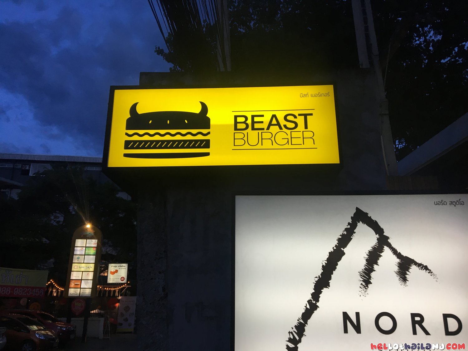 Beast Burger Chiang Mai Sign
